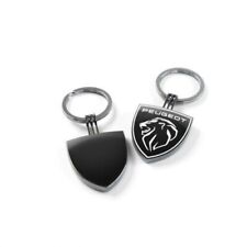 Peugeot Logo Schlüsselanhänger  Peugeotlöwe Schwarz Black Peugeot  KEY Keychain