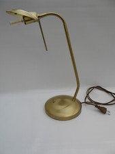 Tischleuchte, Halogen, HPI - Design, Kobra, goldfarben