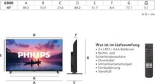 Philips 24PHS6000 HD LED Smart TV - 24 Zoll Display mit Pixel Plus