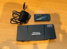 TESmart HDMI KVM Switch 2 Port 4K@60Hz 4:4:4 Ultra HD 2 PC 1 Monitore