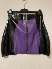 Schwarz / Lila Latex-Mini-Rock