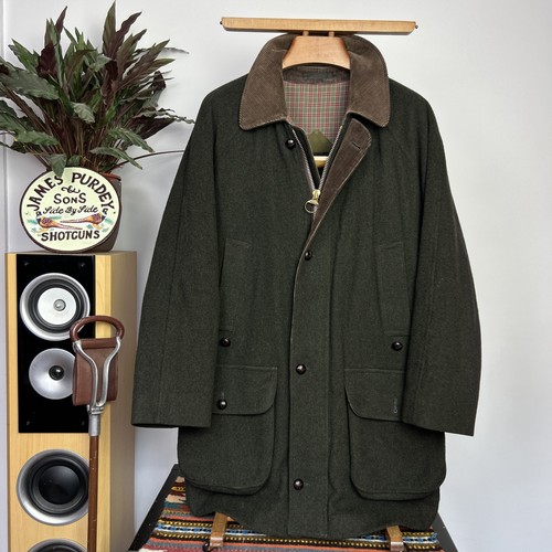 Barbour loden tweed wollmantel - barbour,