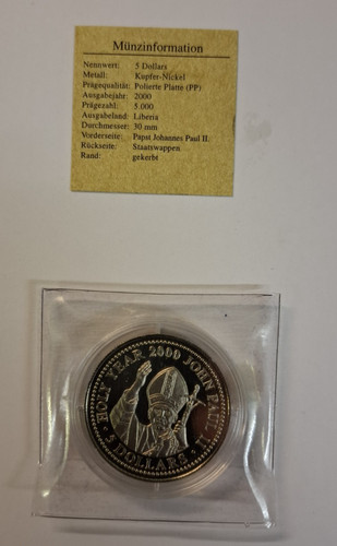 Liberia dollar holy - dollar, year