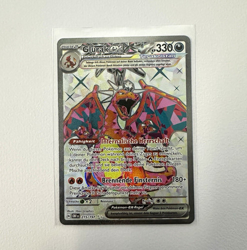 Pokémon tcg glurak 215 197 - pokémon,