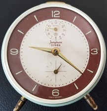 50er Junghans Wecker BIVOX Reisewecker Mechanisch Vintage Uhr