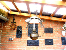 Historismus Petroleumlampe Deckenlampe