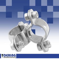 Doppelschelle Doppelt mit Wirbel Edelstahl A2 V2A Ø 25 mm Schelle Rohrschellen