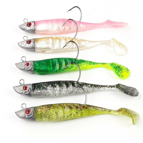 5er set jigging shad jig - jigging, blei