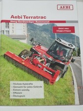 AEBI Terratrac Hang-Geräteträger Kommunal Prospekt von 10/2016 ( Schweiz 12 )