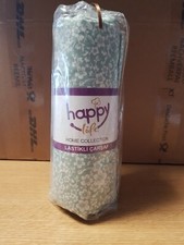 Spannbettlaken 100x200cm und Kissen 50x70cm grün mit Blumen Happy Life