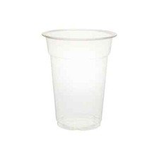 BIOZOYG Einwegbecher Plastikbecher Trinkbecher kompostierbar klar, div. Größen