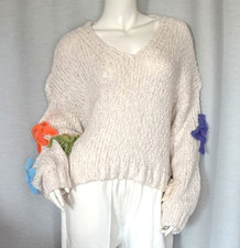 Hippie grobstrick pulli - grobstrick,
