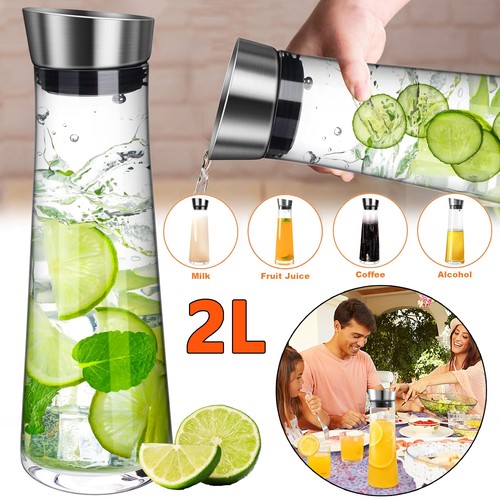 Liter glaskaraffe wasserkrug - liter,