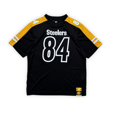 NFL Pittsburgh Steelers Brown 84 Jersey Schwarz Gelb L Herren Football