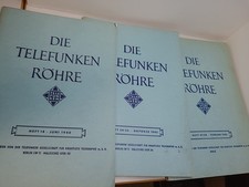 3 x orig. Die Telefunken Röhre Buch Rarität 1940/42/43 Sammler Hausmitteilung