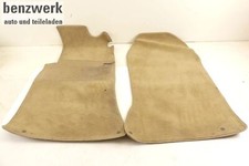 Mercedes W124 1. Serie Mopf0 2x Teppich Fußmatte Satz vorne creme 1246840030