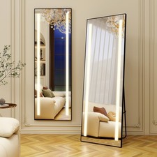 150x50cm Ganzkörperspiegel Standspiegel mit LED Beleuchtung Wandspiegel Neu