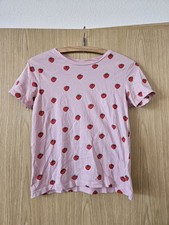 Shirt mit Erdbeeren rosa T-Shirt kurzarm gr:XS von Pull&Bear