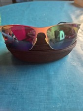 Rodenstock Sonnenbrille Gestell Silber Gläser Lila/Grün Verspiegelt