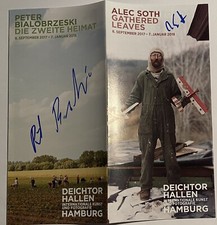 Alec Soth P. Bialobrzeski signiert Flyer Unterschrift Signatur Autogramm signed
