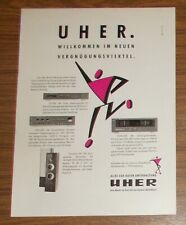 Seltene Werbung vintage UHER UT-500 HiFi Tuner UMA-400 Verstärker 1990