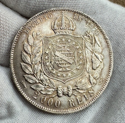 1888 brasilien pedro silber - brasilien,