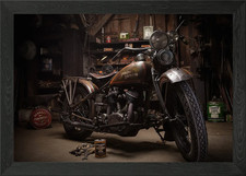 Harley davidson gerahmtes - harley,