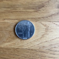 100 Lire 1978 Italienische Münze Selten Original