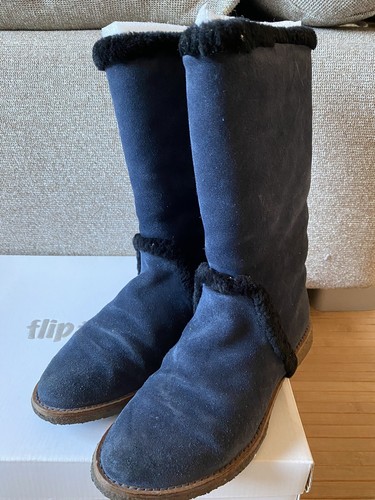 Lammfell stiefel navy - stiefel, 37