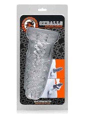Oxballs SCREWD Jack Off Sheath Clear Penissleeve Penishülle Vergrößerung