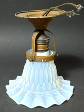 Alte blaue Jugendstil Lampe