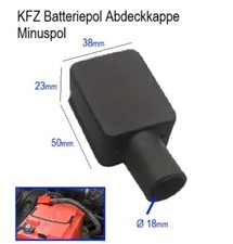 Minuspol KFZ Batterie Pol Abdeck Kappe Batterie Polkappe flexibles Silikon