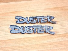 1972-1976 PLYMOUTH DUSTER EMBLEM - PAAR - ORIGINAL - VINTAGE - USA -