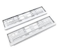 Kennzeichenhalter weiss Hochglanz Klavier Lack Hochglänzend wie Chrom