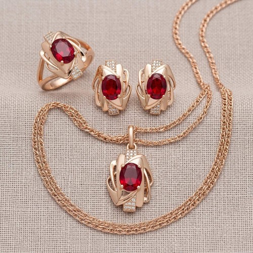 Schmuckset schwarzer zirkon - schmuckset,