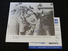 TIPPI HEDREN signed Autogramm signiert auf 11x10,5 cm Karteikarte  ACOA  COA