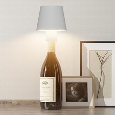 5500mAh LED Flaschenaufsatz Flaschen-Leuchte Tisch-Lampe Deko-Licht Dimmbar Akku