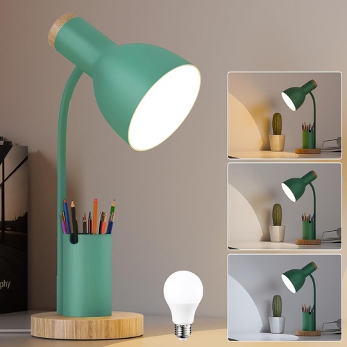 Schreibtischlampe holz akzent - holz,