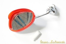 Vespa mirror leg shield red - vespa,