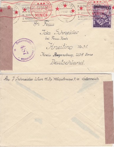 österreich 1947 doppelzensur - 1947,