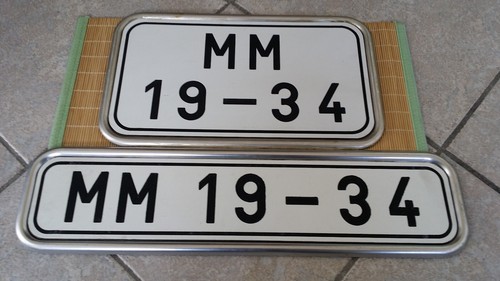 Paar ddr nummernschild - 1,