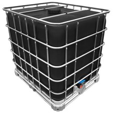  1000l IBC Tank »SCHWARZ« DN150/50 auf PE- oder Stahlpalette (Gebraucht/Gespült)