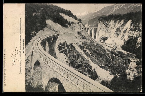 Albula bahn - ak, albula-bahn