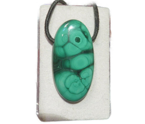 Malachit anhänger cabochon - malachit,