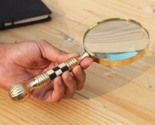 Antike handgefertigte Lupe