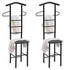 Herrendiener 2er-Set Kleiderständer Stummer Diener Garderobe Stange Bügel