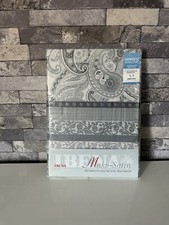 IBENA MAKO SATIN Bettwäsche Wäscheset 135x200 & 80x80 100%BW PAISLEY