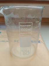 Rasotherm Messbecher 1000ml Glas Becherglas Borosilikatglas 2/4