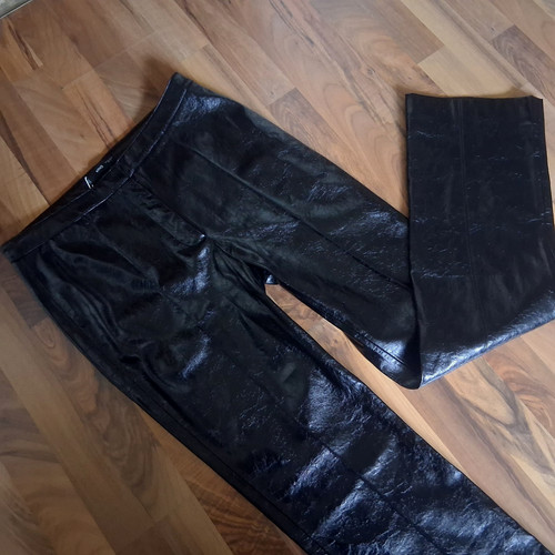 Mango trendige hose schwarz - mango,
