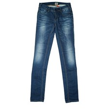 Only Damen Jeans Hose stretch Slim Leg low Waist Skinny 34 S W27 L34 27/34 Blau